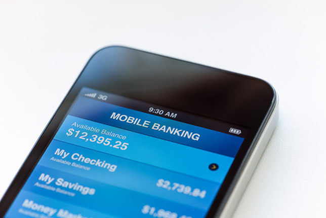 bigstock mobile banking on apple iphone 36326305