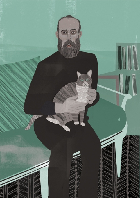 men and cats