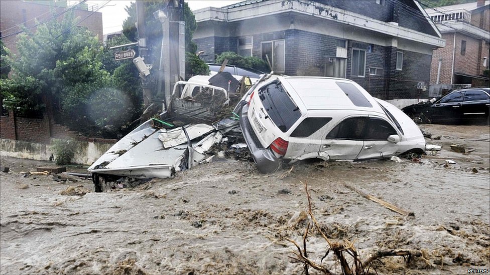 south korea floods