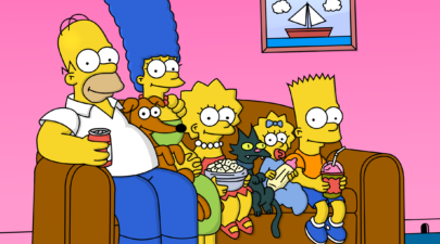 simpsons family couch