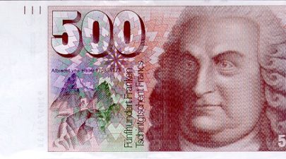 banknote 500 swiss francs albrecht von haller 1993