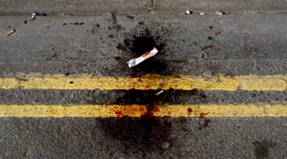 g20 blood on road