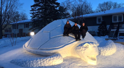 giant snow sculptures bartz brothers 1