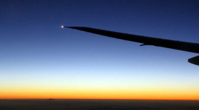 travel plane photo wing moon mercury sunset air