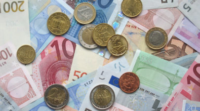 euro coins and banknotes 0