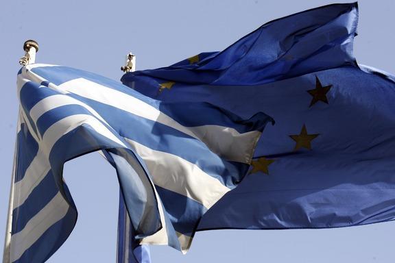 greek flag and eu