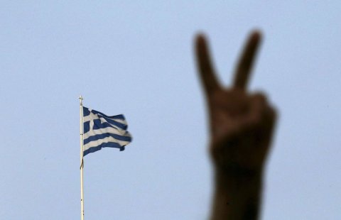 greek flag peace