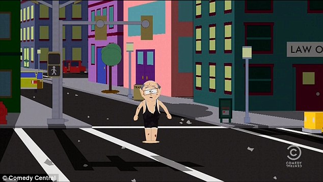 Finding the entire country deserted, Mr Garrison wanders around until he finds Trump dancing in his office, at which point he launches his sick attack