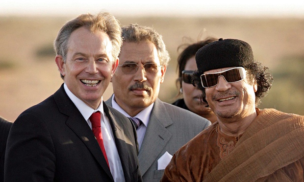 tony blair with gaddafi