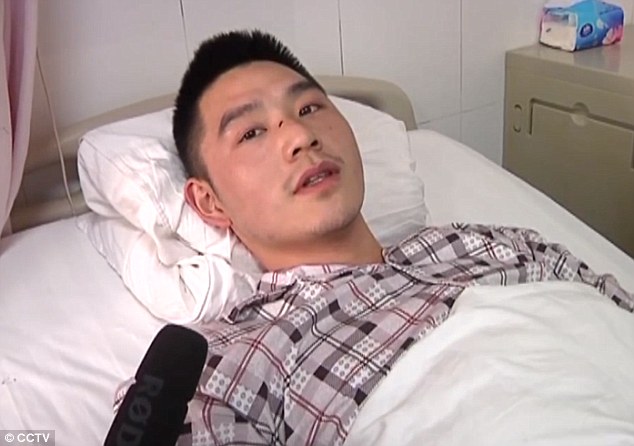 Hero: The former soldier and soon-to-be student suffered extensive injuries and will need expensive surgery