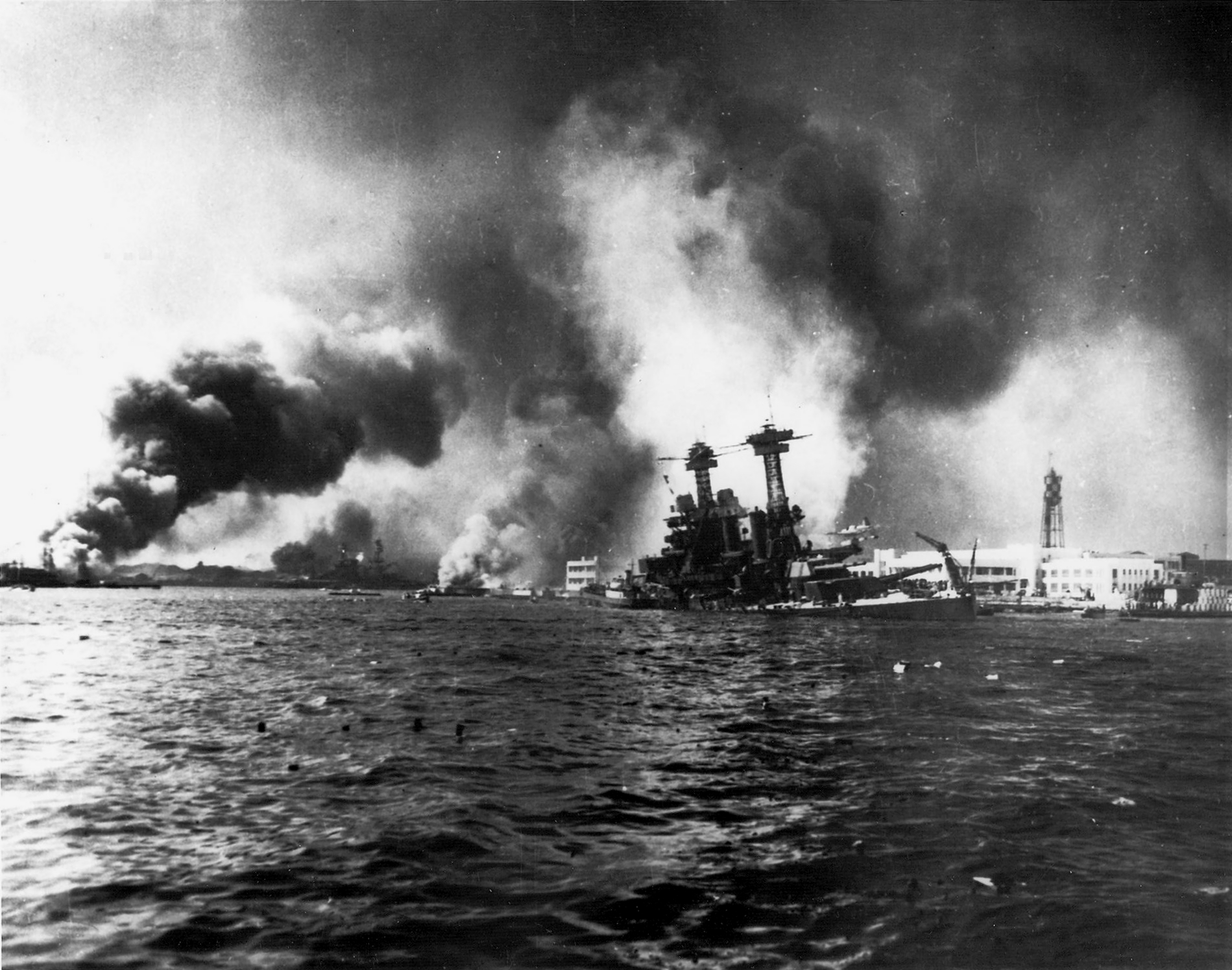 USS California sinking Pearl Harbor