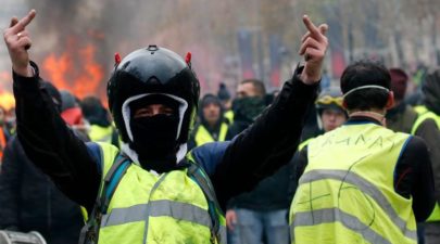 Yellow Vests Gilets Jaunes Protest Against The Rise Of Fuel Oi