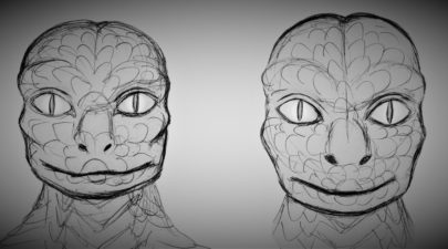 reptilian sketch 1