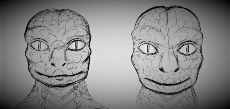 reptilian sketch 1