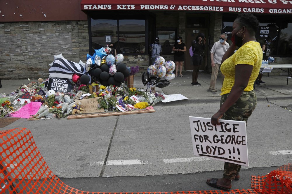justice for George Floyd AP memorial