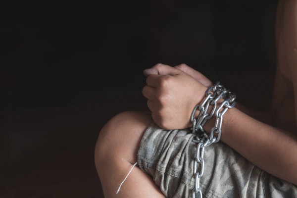 depositphotos 292342500 stock photo children are tied with chains