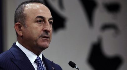 turkish foreign minister mevlut cavusoglu. ap