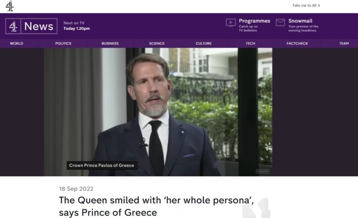 Φωτογραφία για: Τρία τα μεγάλα διεθνή ΜΜΕ που αποκάλεσαν τον Παύλο «διάδοχο του ελληνικού στέμματος» - Σιγή από την κυβέρνηση 3 Screenshot 2022 09 19 131838