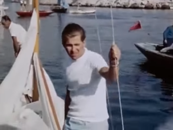 Prince Constantine of Greece wins a sailing gold medal in Naples Italy at the 1960 Rome Olympics. 2 0 screenshot