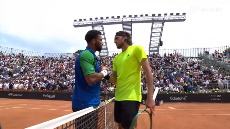 Arthur Fils vs Stefanos Tsitsipas Entertaining Match Highlights Rome 2025 3 28 screenshot