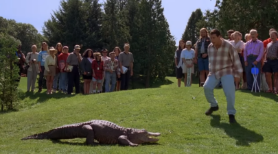 Happy Gilmore 1996 alligator scene HD 0 14 screenshot