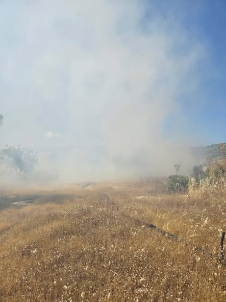 Φωτιά στα Καλύβια Θορικού – Συμβάλλουν εναέρια μέσα