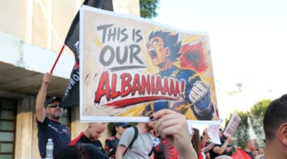 albania protests kushner